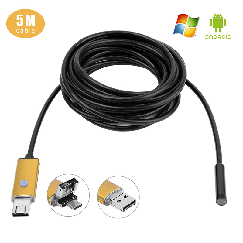 AN99 8mm 2 in 1 USB Endoscope Camera