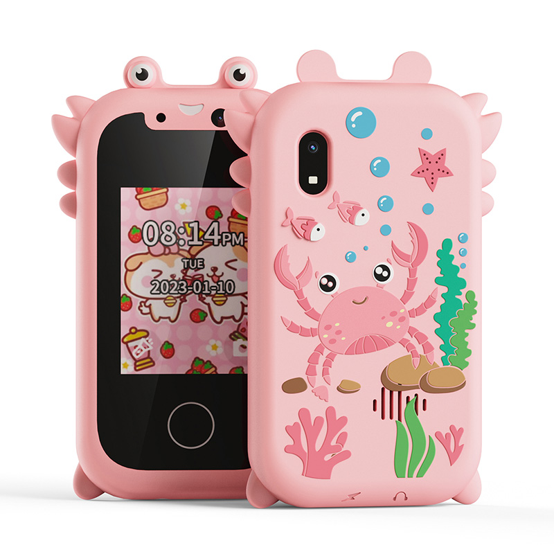 KP08 Unicorn Cartoon Pink Color Kids Camera 3-7 Year