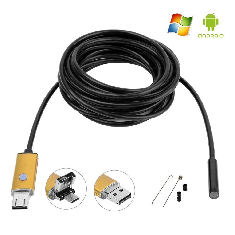 8mm 2/3/5M WIFI Endoscope Camera 720P/1080P Mini Waterproof Inspection  Camera USB Endoscope Borescope