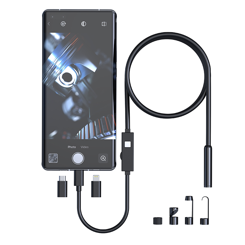 Mini Caméra Endoscopique Android Hd 1080p, 1m 2m 3.5m 5m, Micro  Usb/usb/type C, Caméra Vidéo D'inspection, Serpent, Boroscope - Caméras De  Surveillance - AliExpress