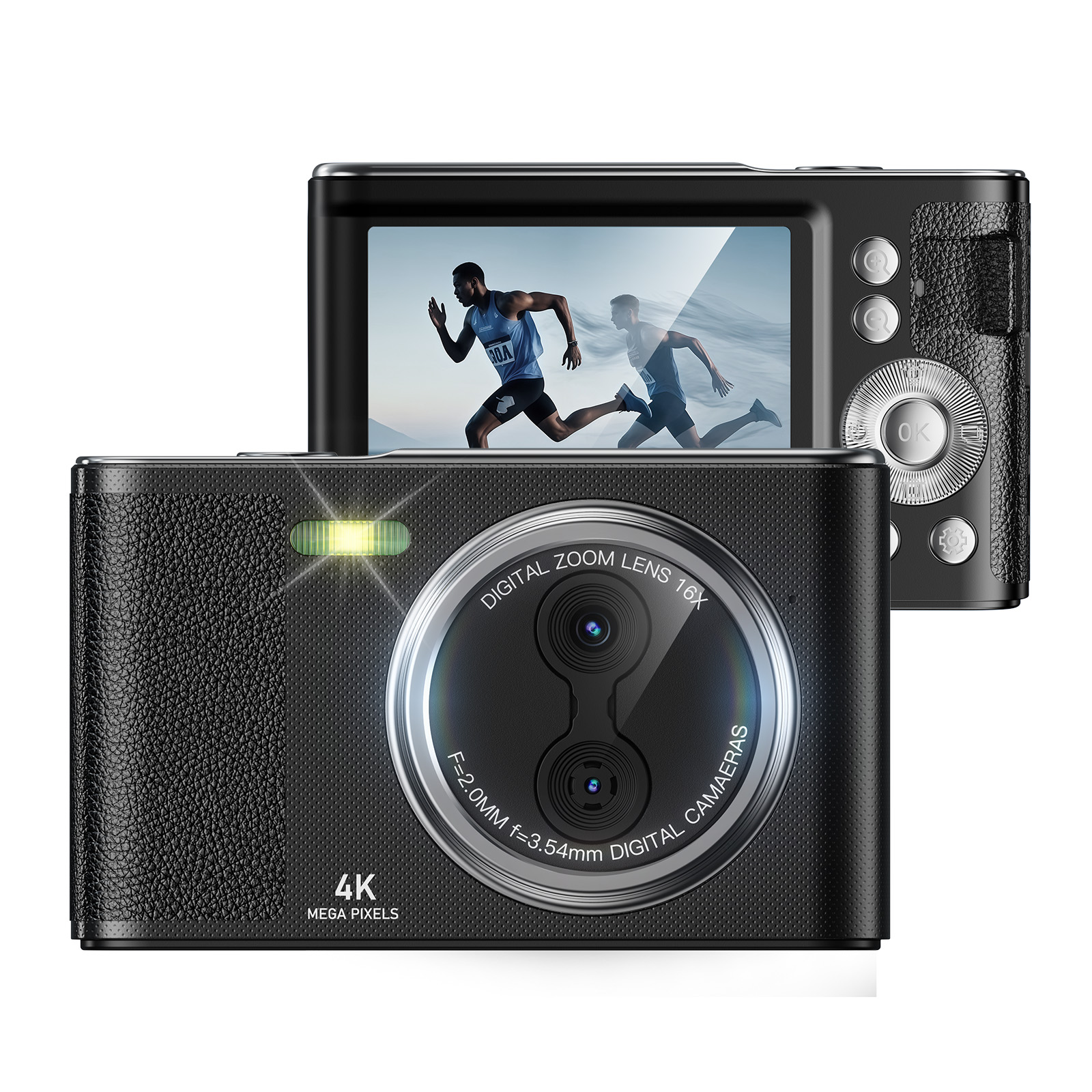 DC06 Light Pocket Retro Camera HD Digital Mini Selfie Camera for Video Shooting